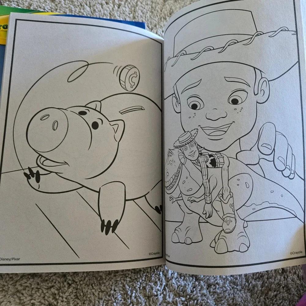 Crayola Coloring Book Kids OS Blue New Disney Pixar Toy Story Activity 96 Pages